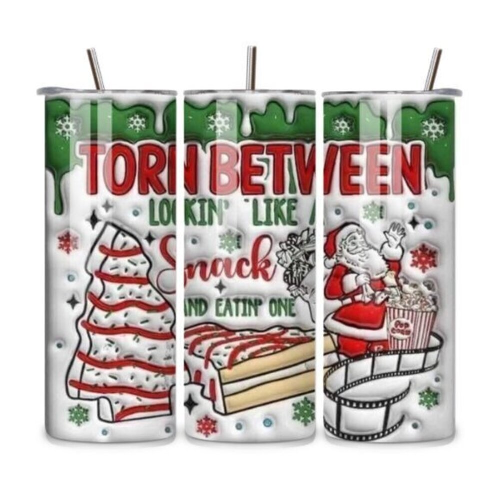 Christmas Tree Cake 20oz Stainless Steel Tumbler